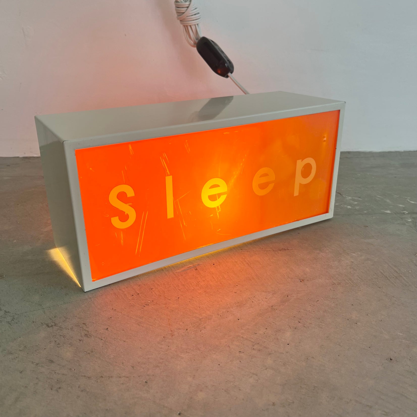 "Party" and "Sleep" Illuminated Sign