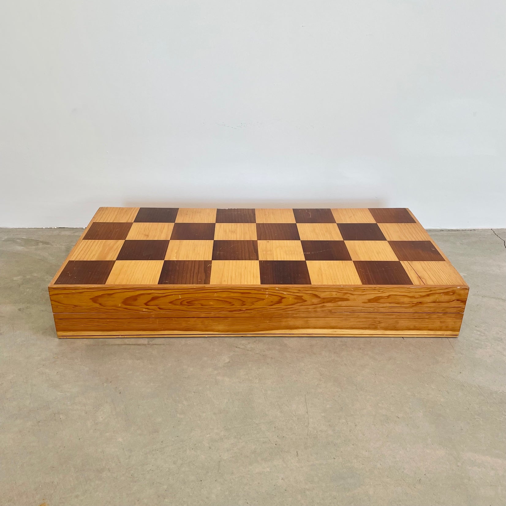 Oversized Wooden Chess Set, 1980s USSR