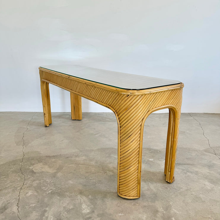 Bentwood Console Table, 1980s USA