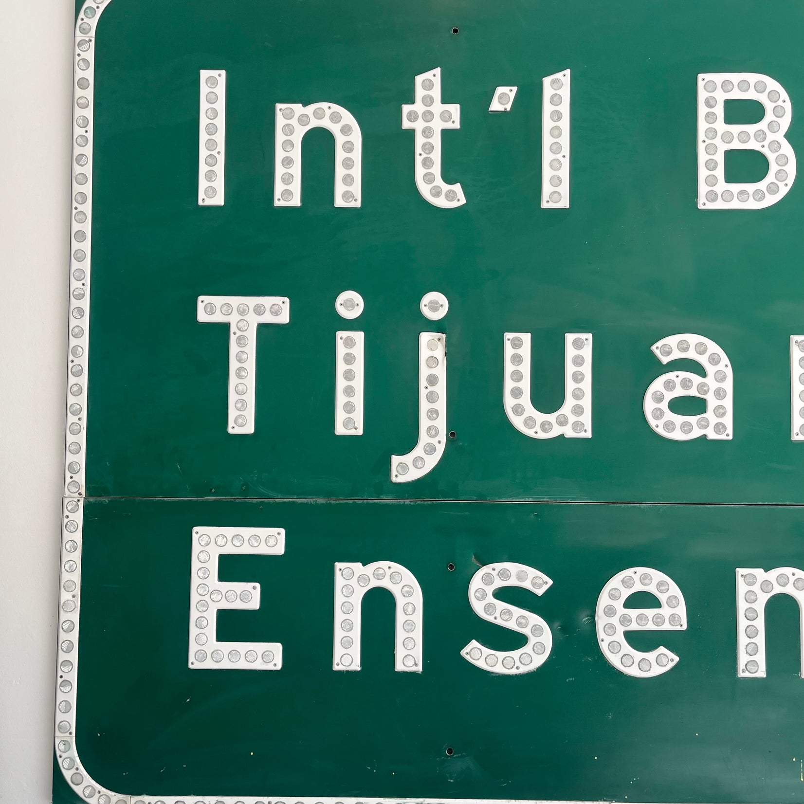 "Int'l Border" Sign