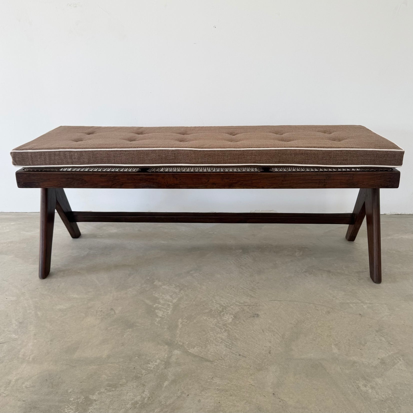 Pierre Jeanneret A Leg Bench, 1950s Chandigarh