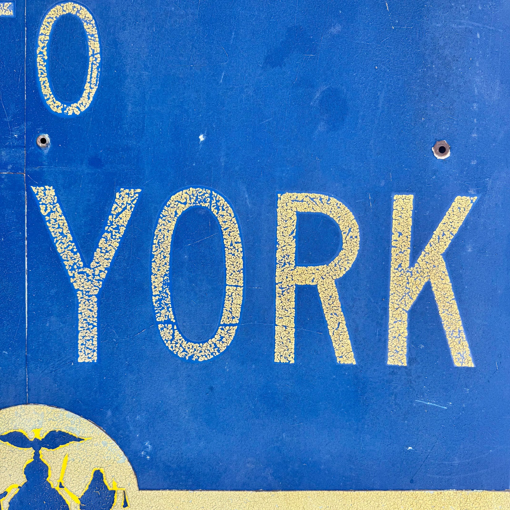 Welcome to New York Metal Highway Sign