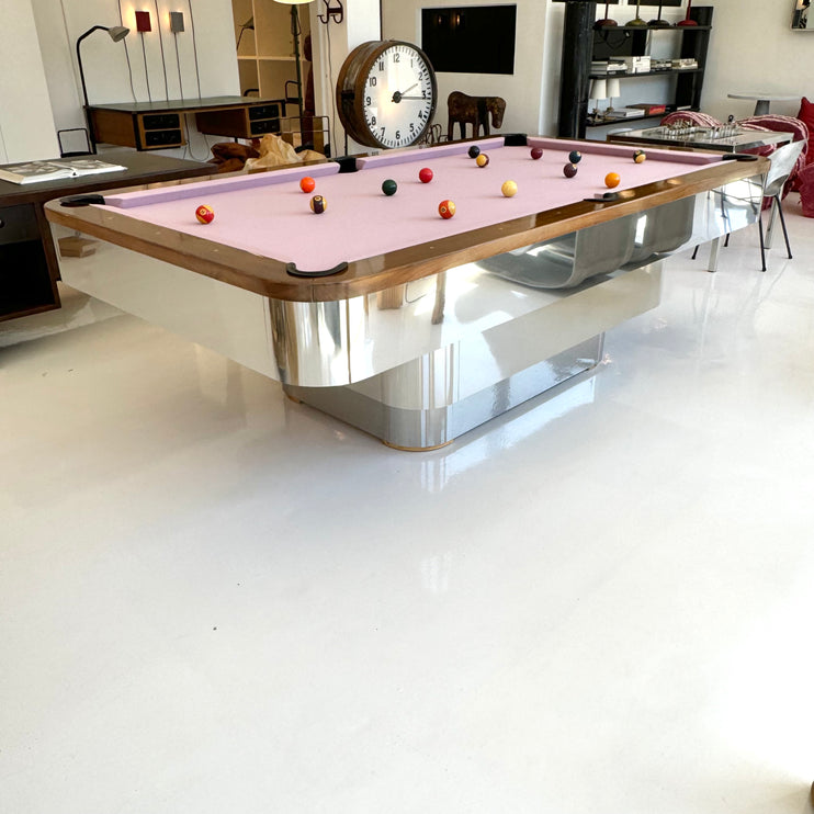 Polished Chrome Pool Table