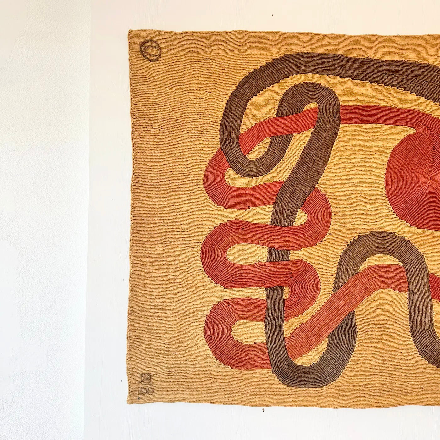 Jute 'Serpents' Tapestry