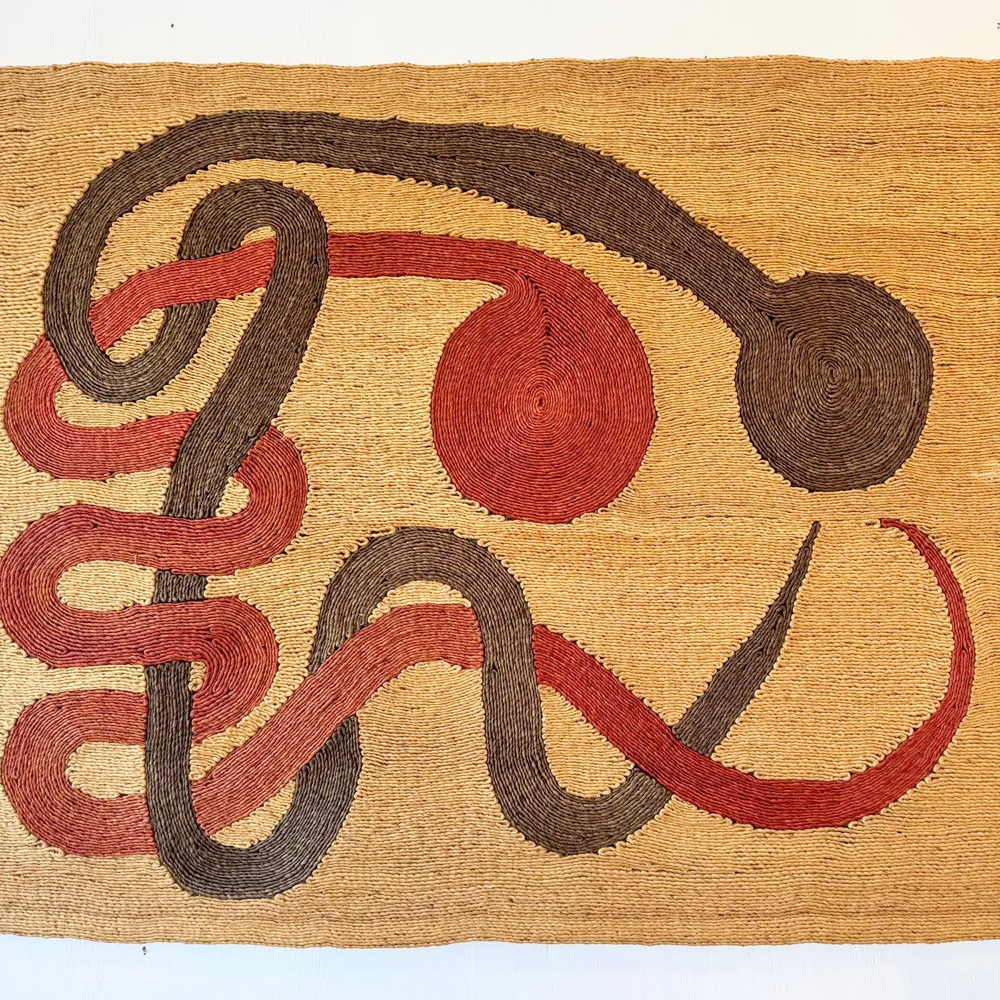 Jute 'Serpents' Tapestry