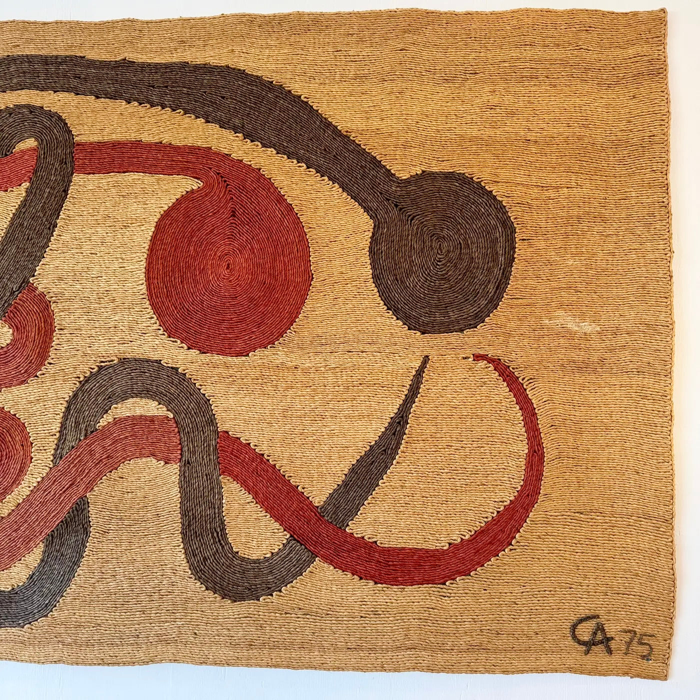 Jute 'Serpents' Tapestry