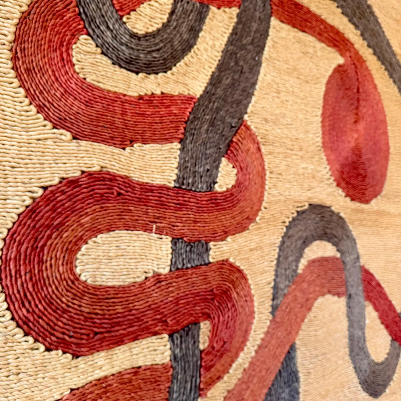 Jute 'Serpents' Tapestry