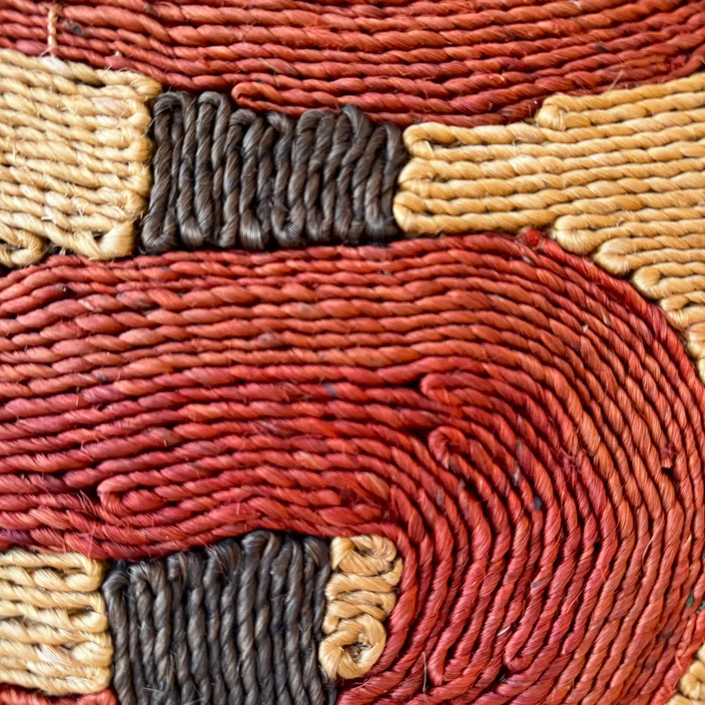 Jute 'Serpents' Tapestry