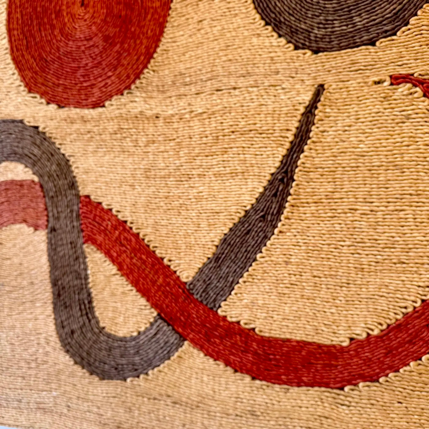 Jute 'Serpents' Tapestry