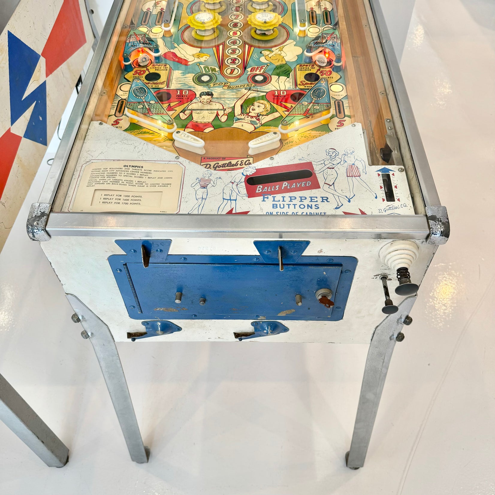 Olympics Pinball Arcade Game