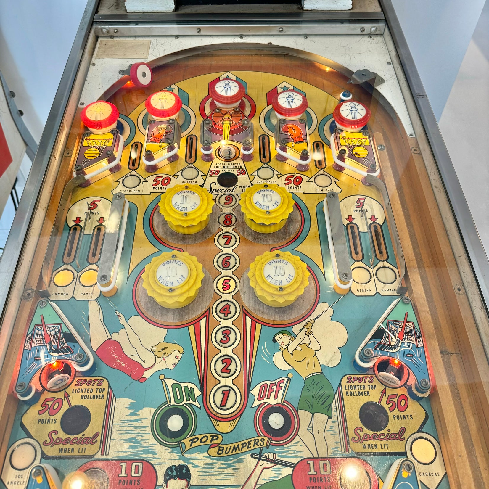 Olympics Pinball Arcade Game