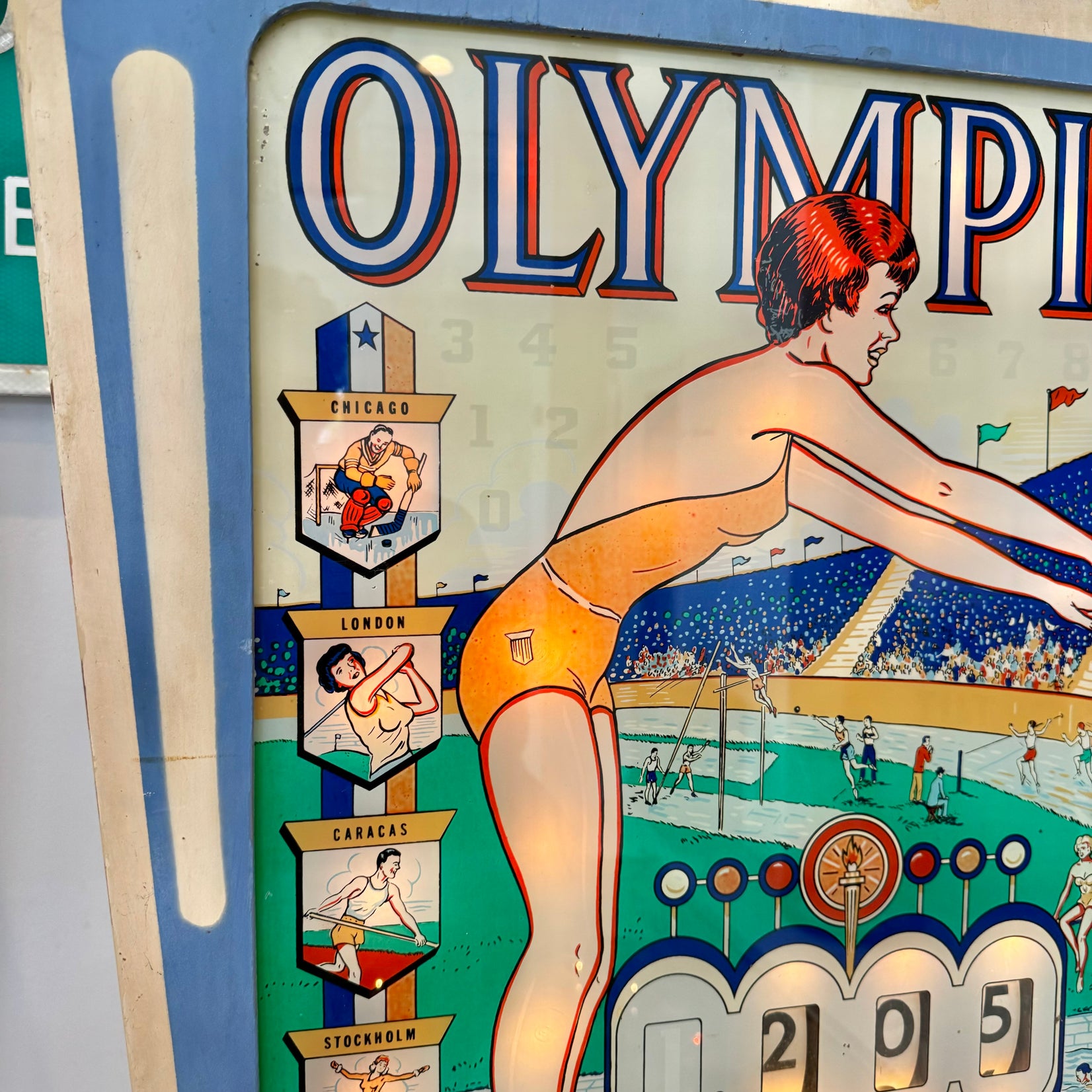 Olympics Pinball Arcade Game