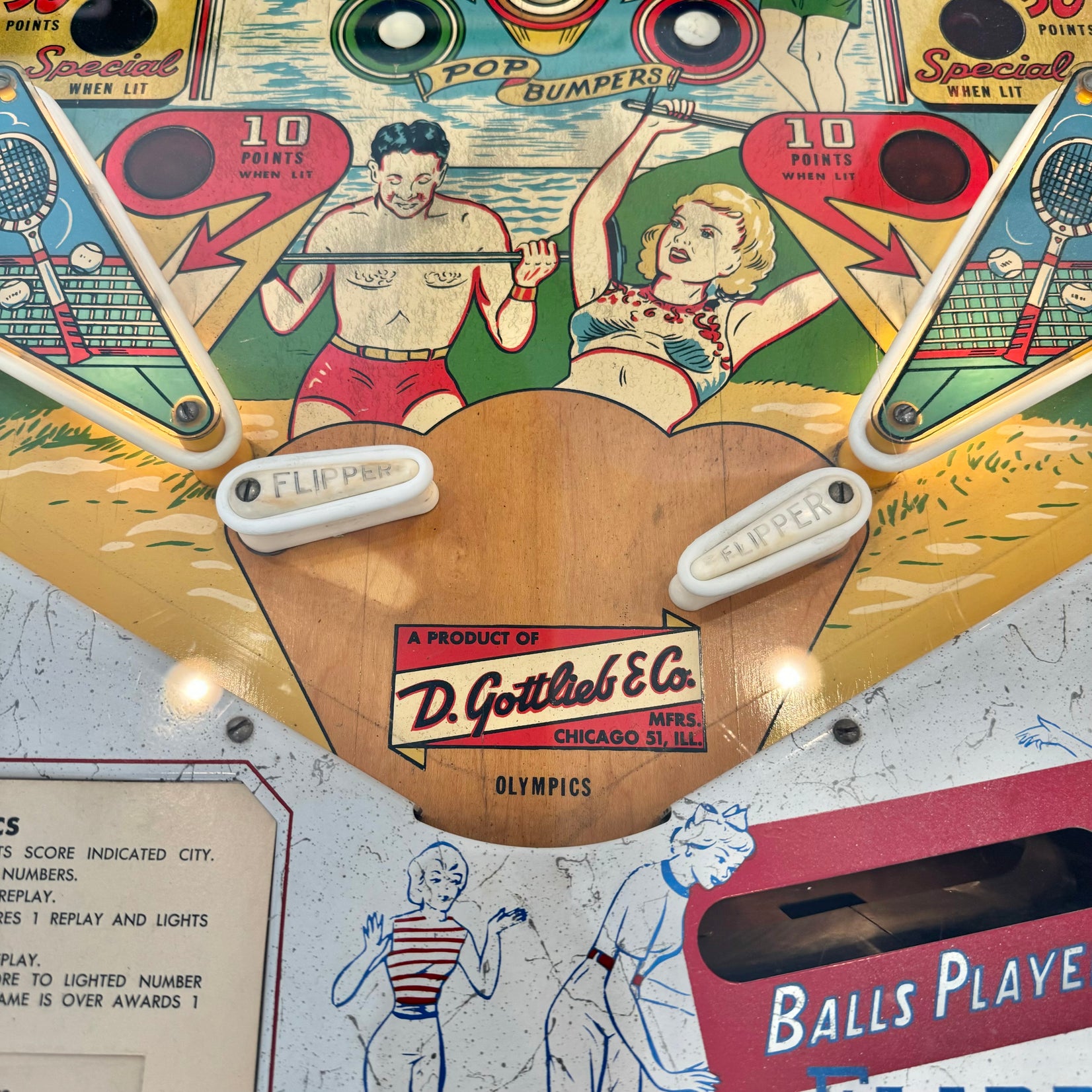 Olympics Pinball Arcade Game