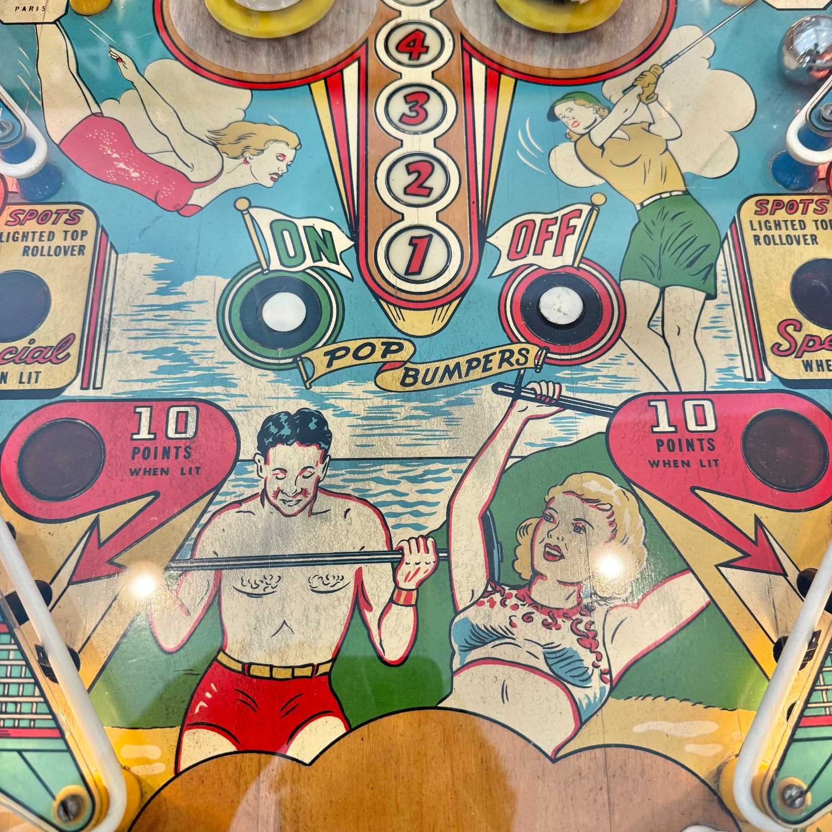 Olympics Pinball Arcade Game