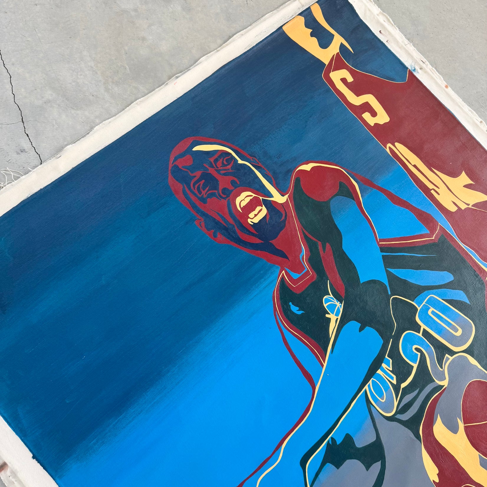 Oil Painting of Gary Payton