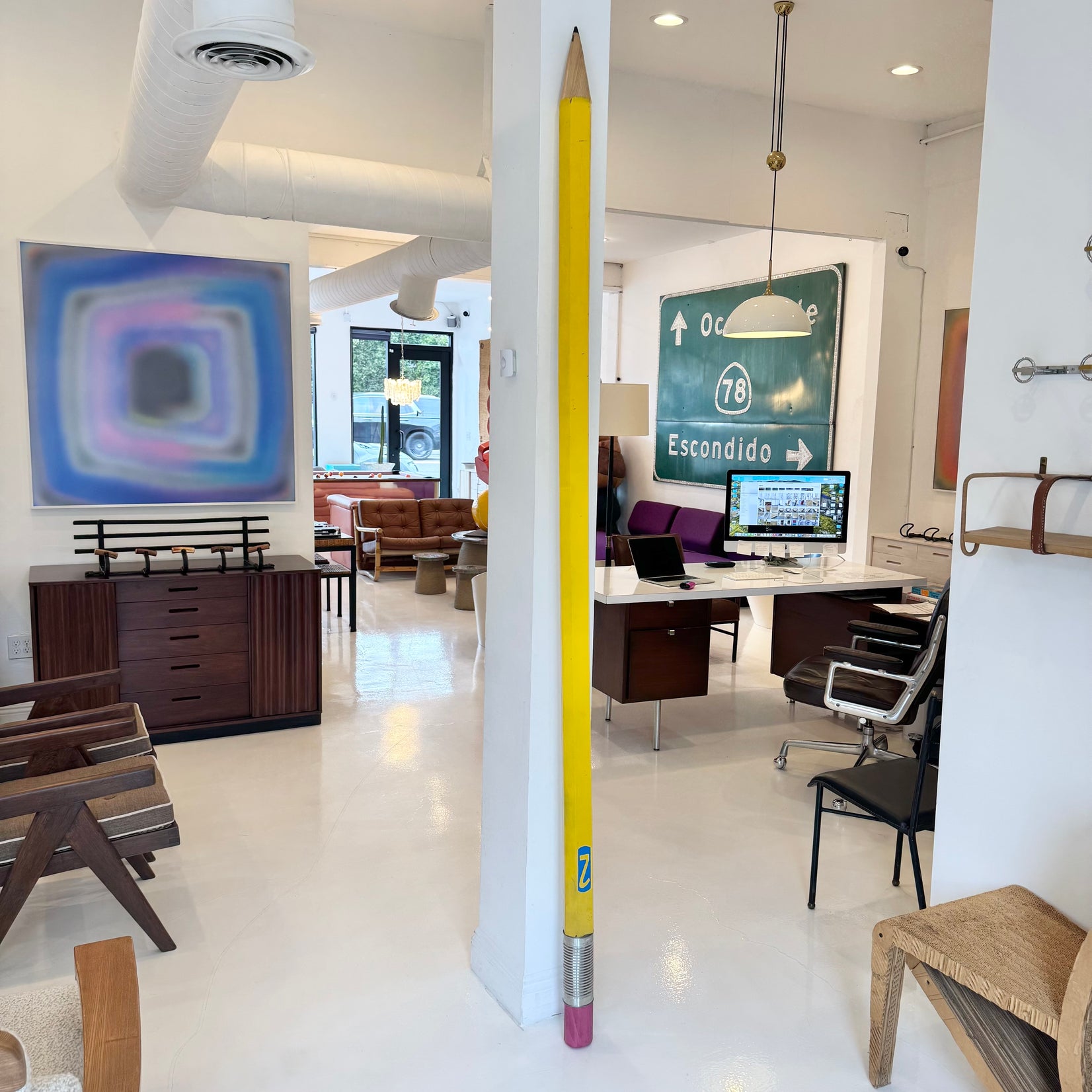 8 Foot Tall Pop Art Wood Pencil