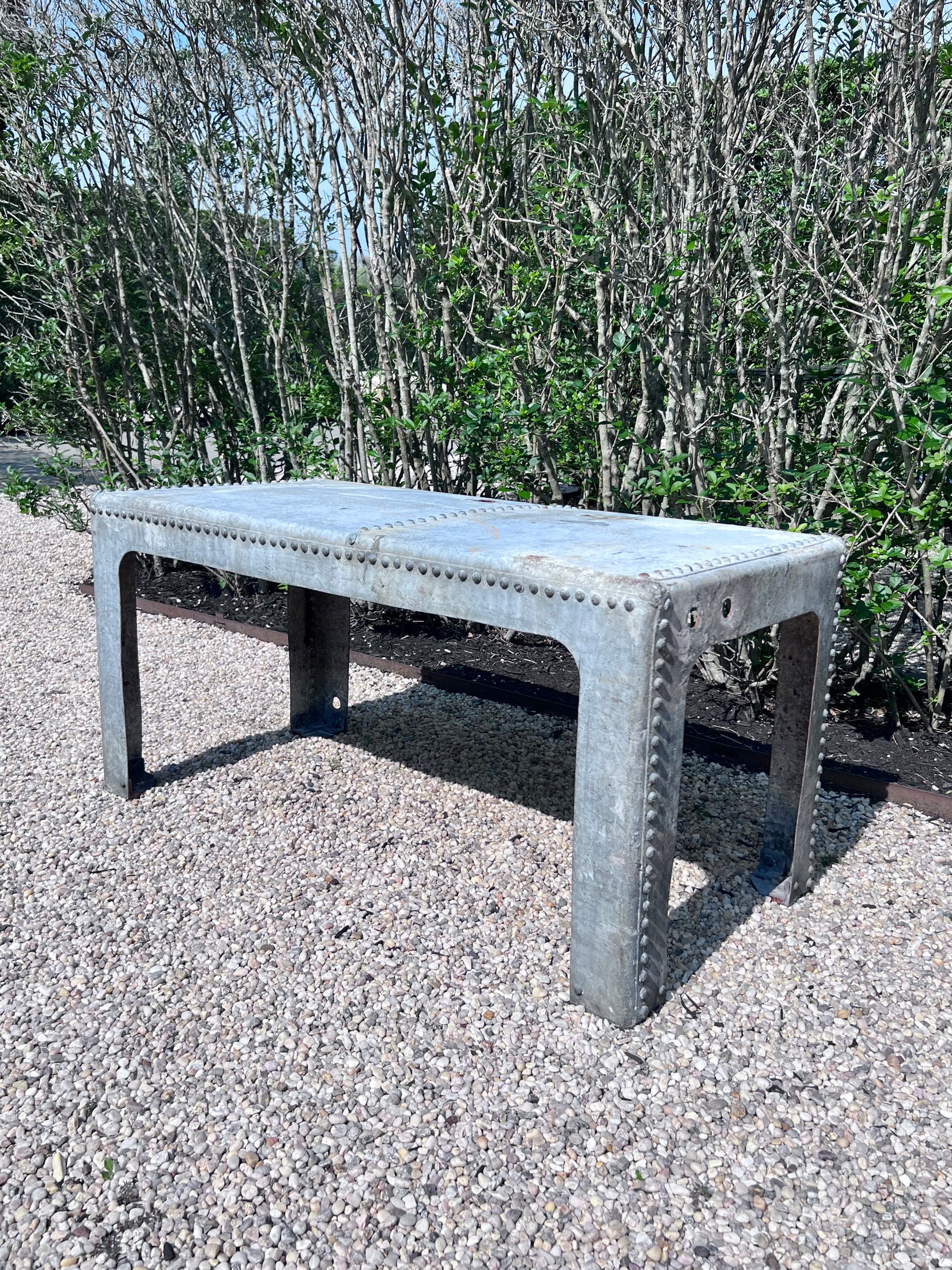 Zinc Outdoor Table, 1900s France