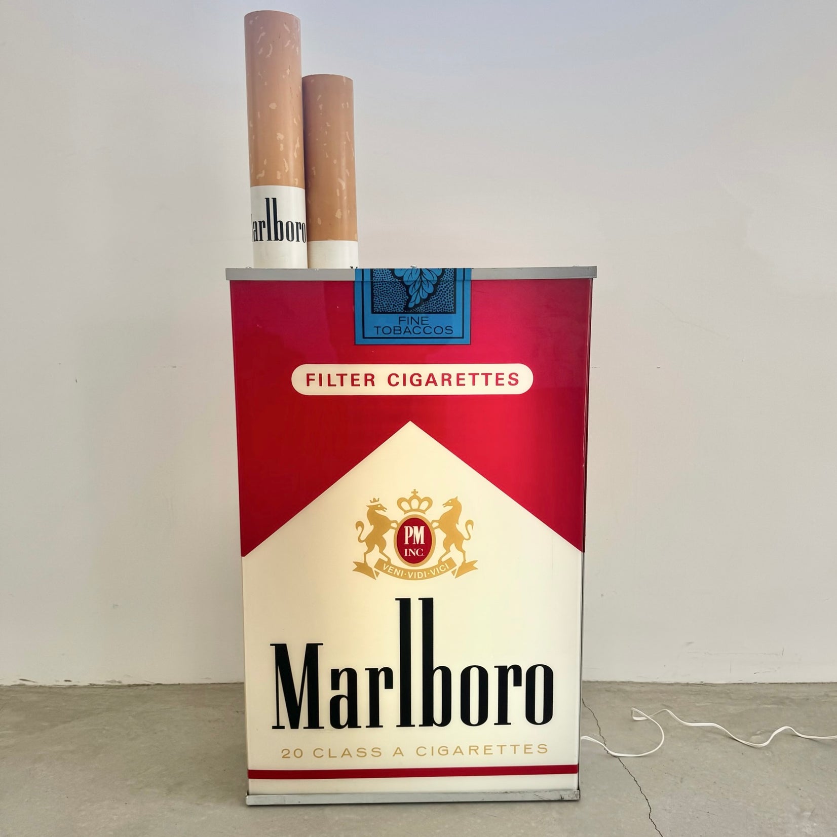 Double Sided Vintage Marlboro Light Up Cigarette Pack