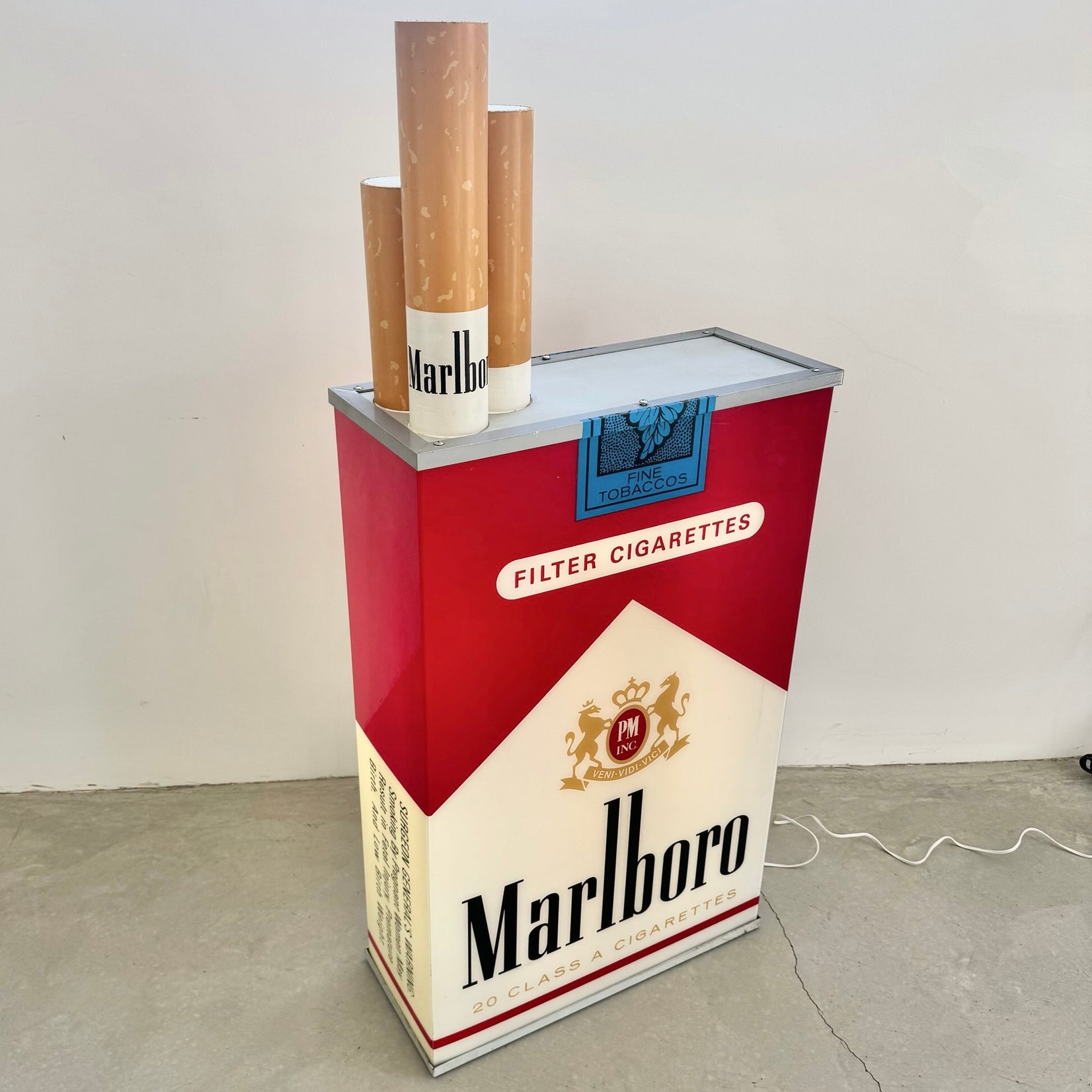 Double Sided Vintage Marlboro Light Up Cigarette Pack