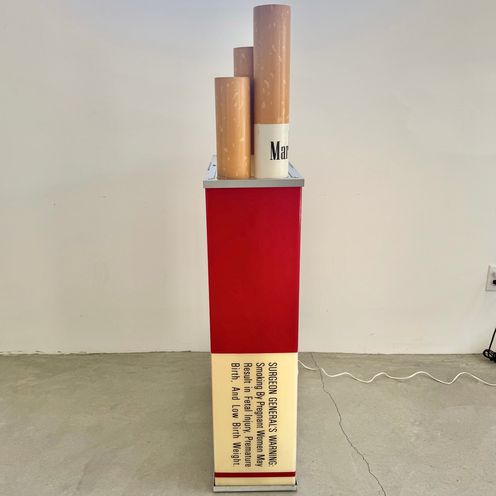 Double Sided Vintage Marlboro Light Up Cigarette Pack