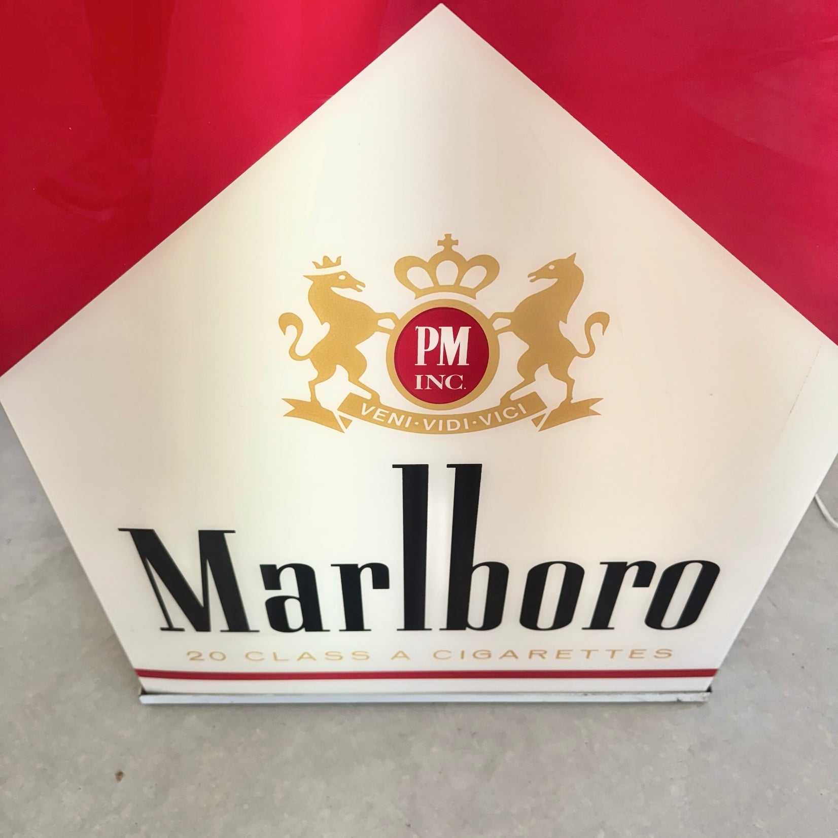 Double Sided Vintage Marlboro Light Up Cigarette Pack