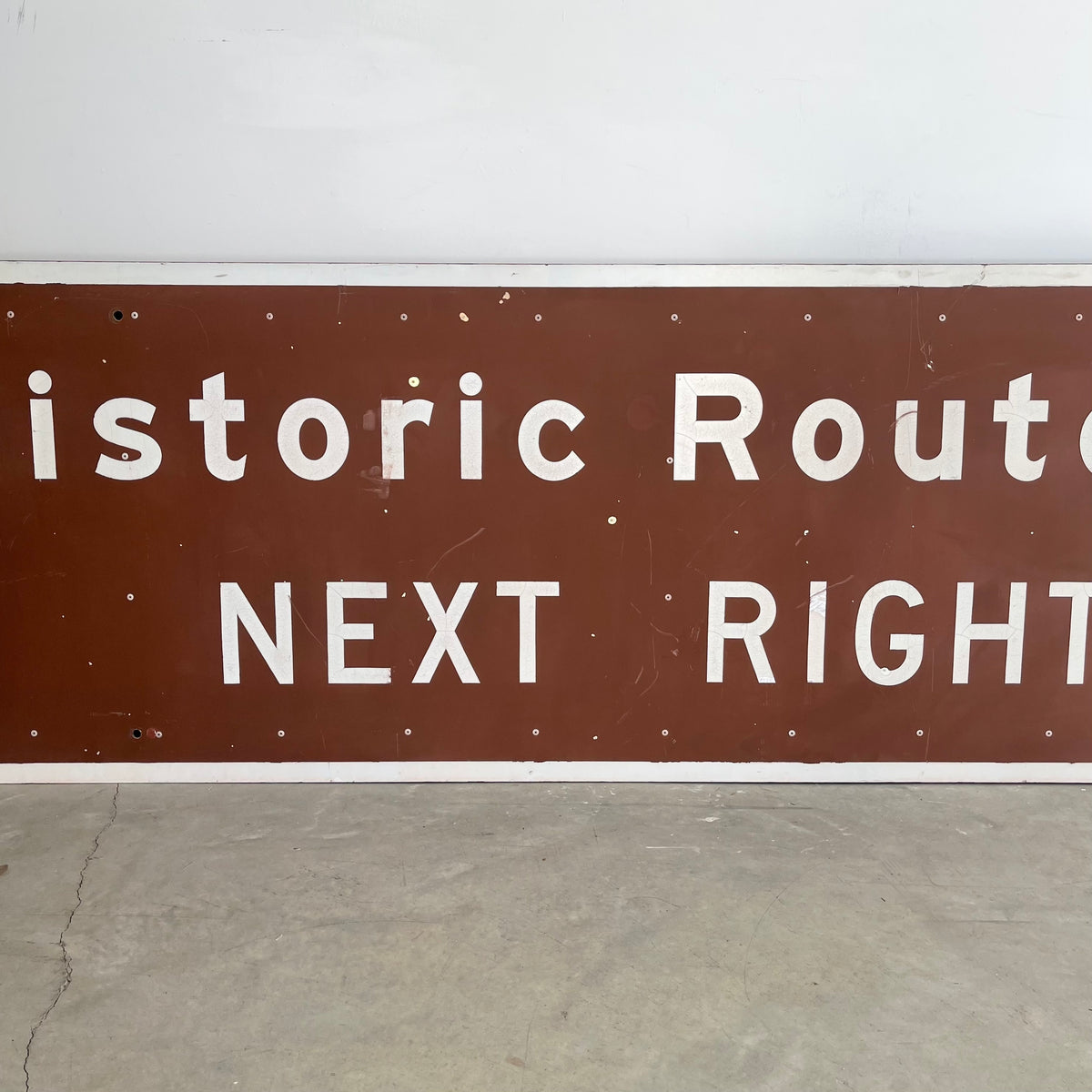 Historic Route 66 “Next Right” Highway Sign