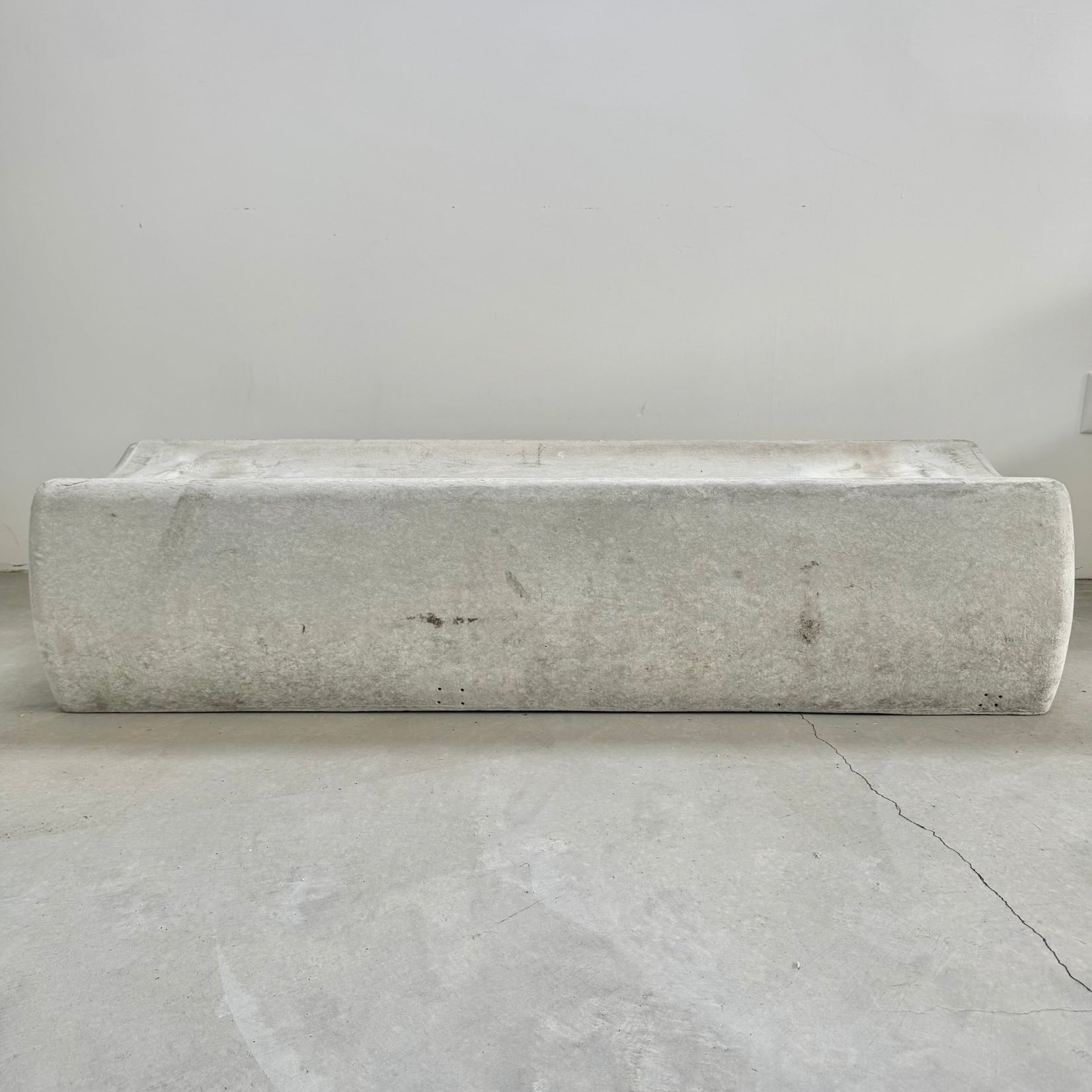Long Concrete Bench