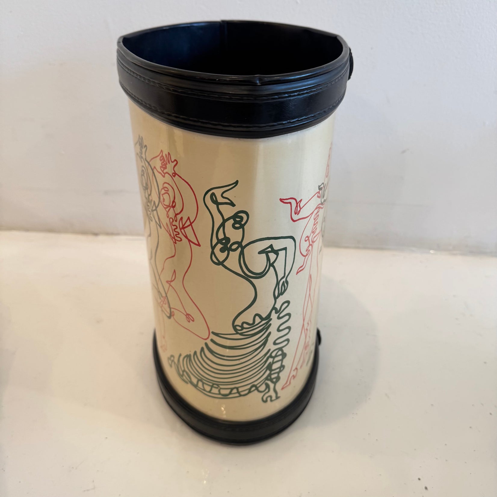 Negulesco Line Drawing Waste Basket