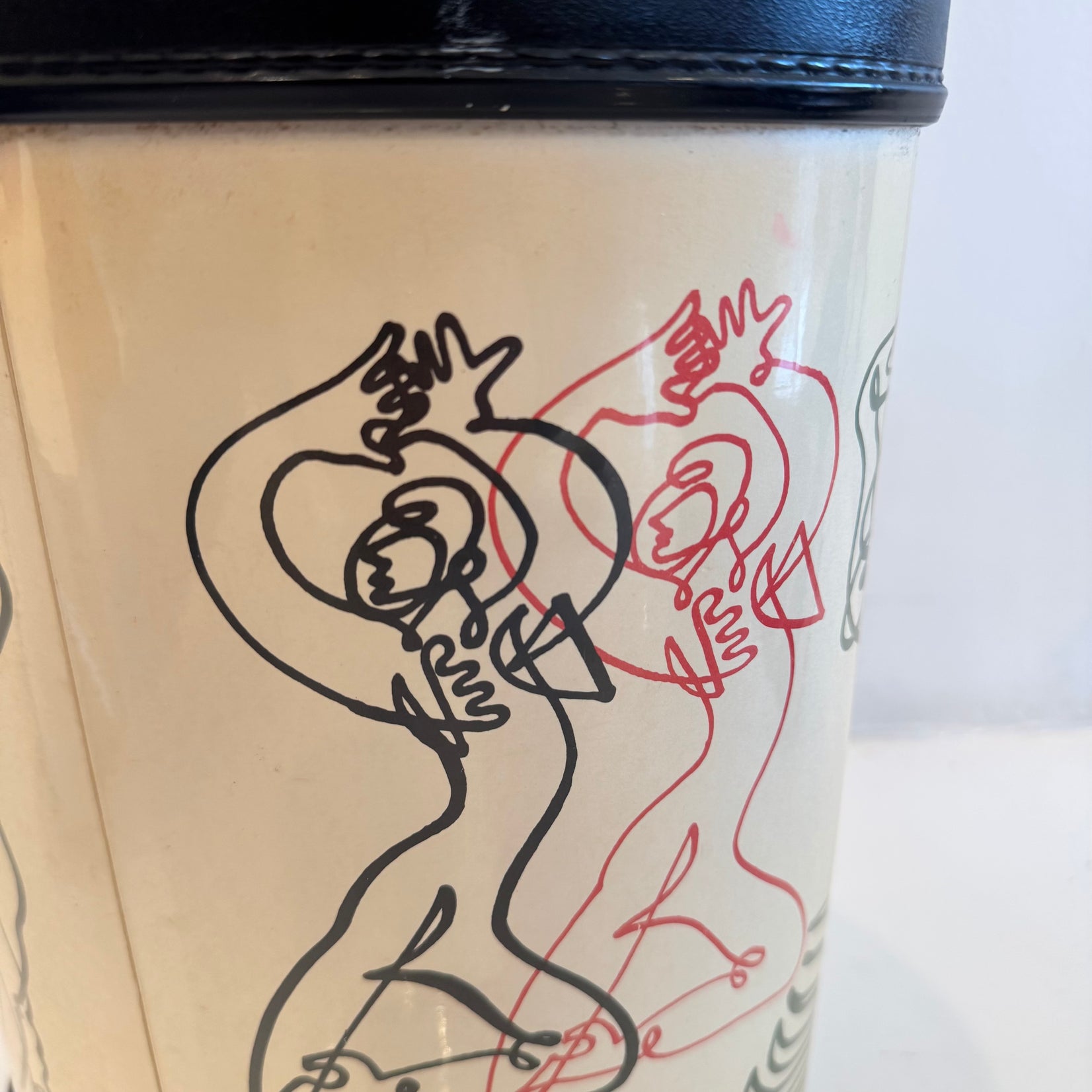 Negulesco Line Drawing Waste Basket