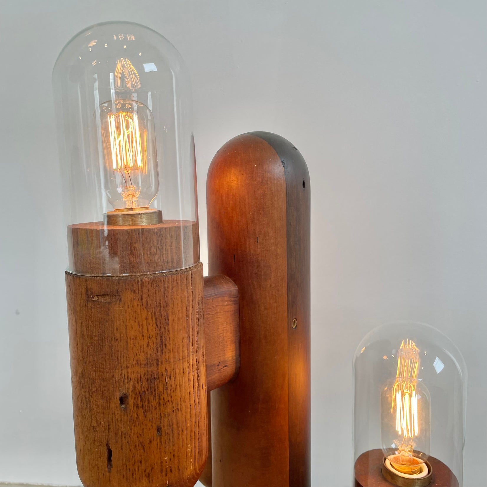 Pair of Cactus Table Lamps, 1970s USA