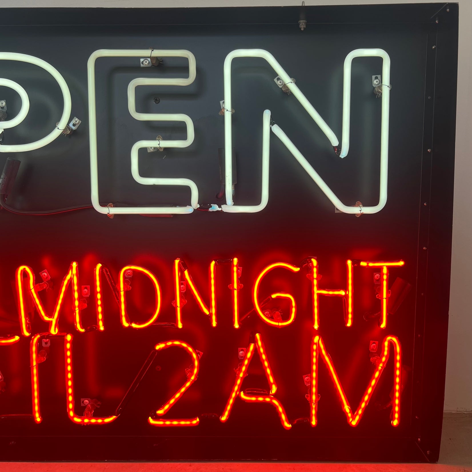OPEN LATE Neon Sign