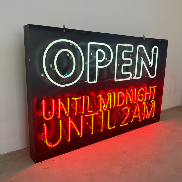 OPEN LATE Neon Sign