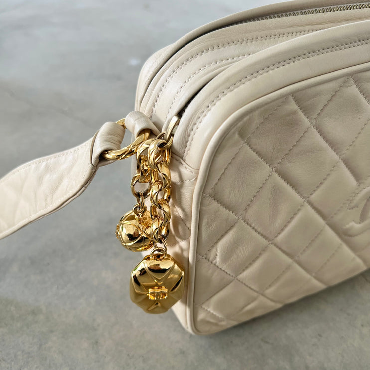 Chanel Quilted Diamond Camera Bag, 1990s France