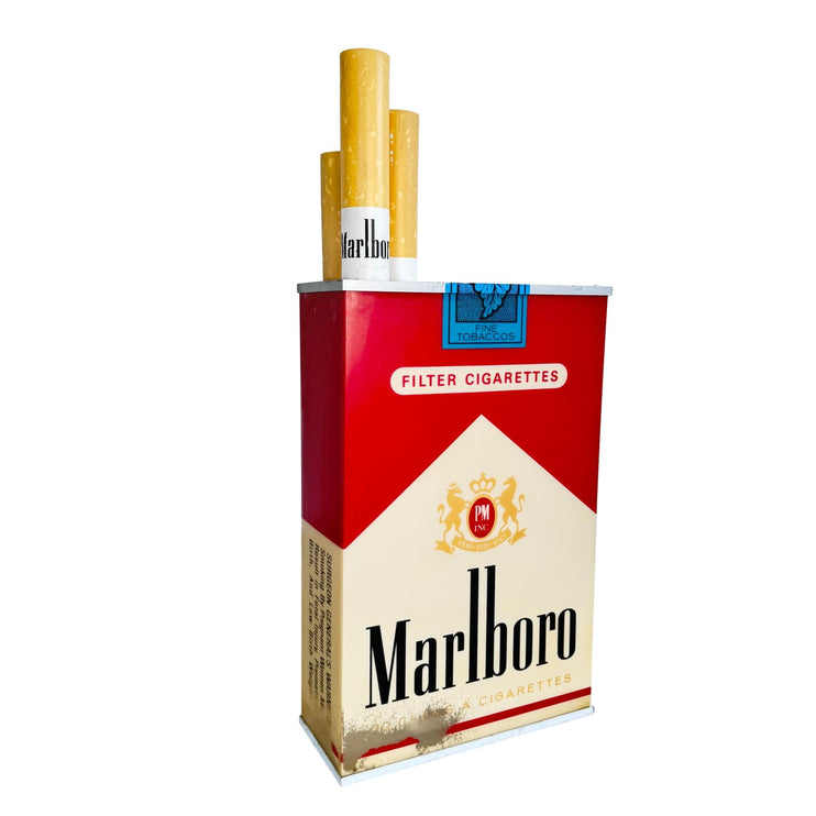 Massive Vintage Marlboro Light Up Cigarette Pack, 1980s USA