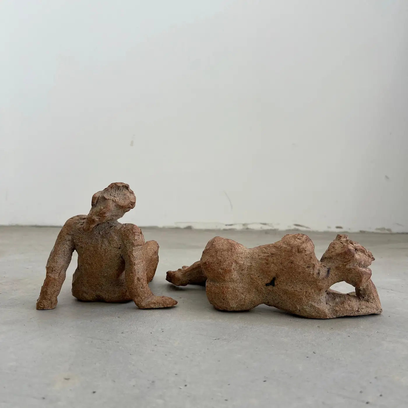 Pair of Sculptural Figures in Stoneware, 2025, US