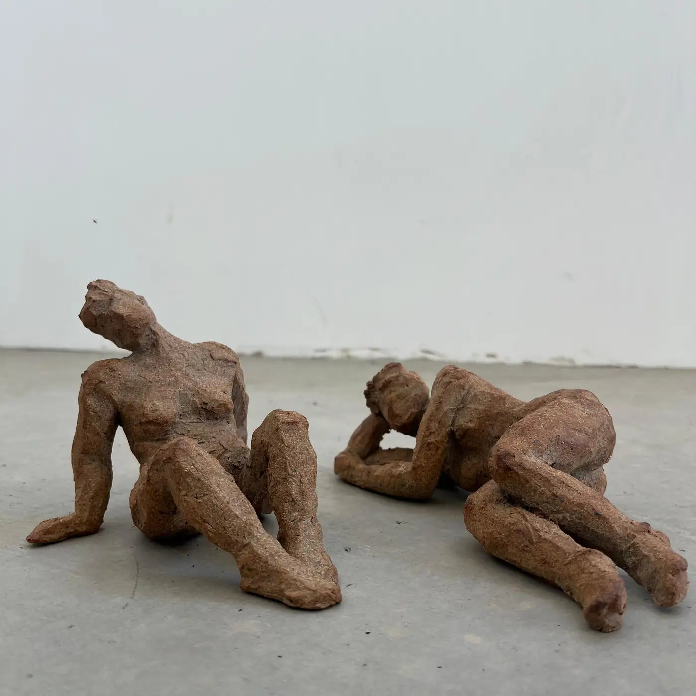 Pair of Sculptural Figures in Stoneware, 2025, US
