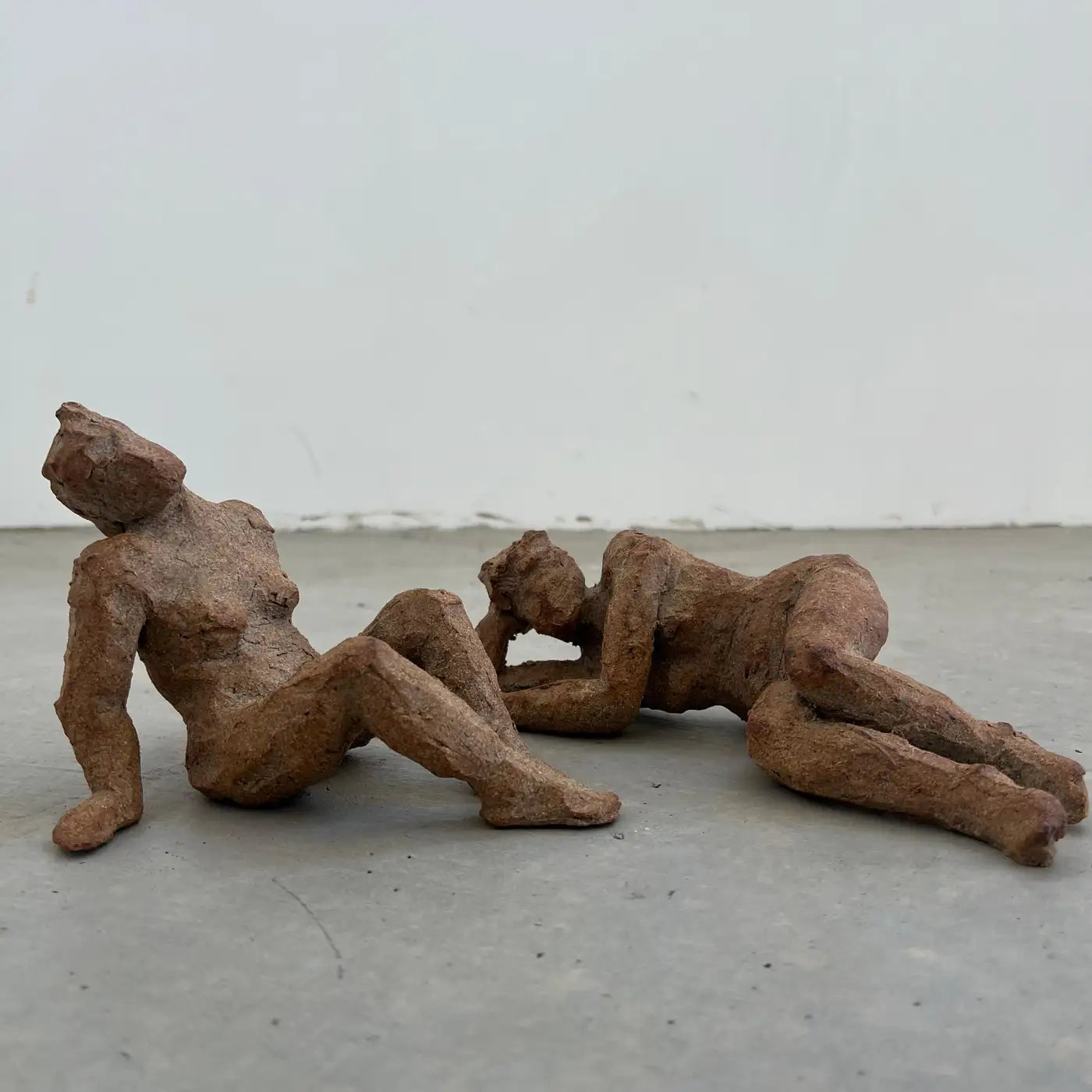 Pair of Sculptural Figures in Stoneware, 2025, US