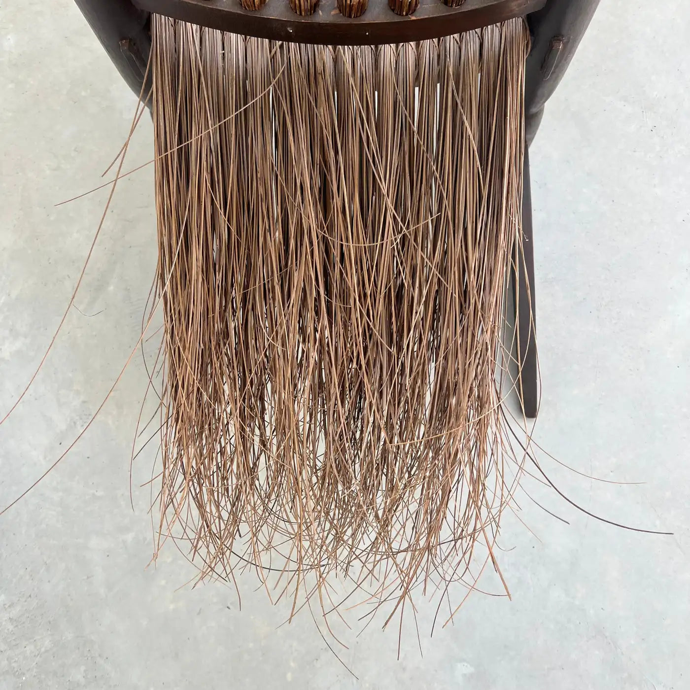 Sculptural Rattan and Wooden Chair, 1960s, Italy