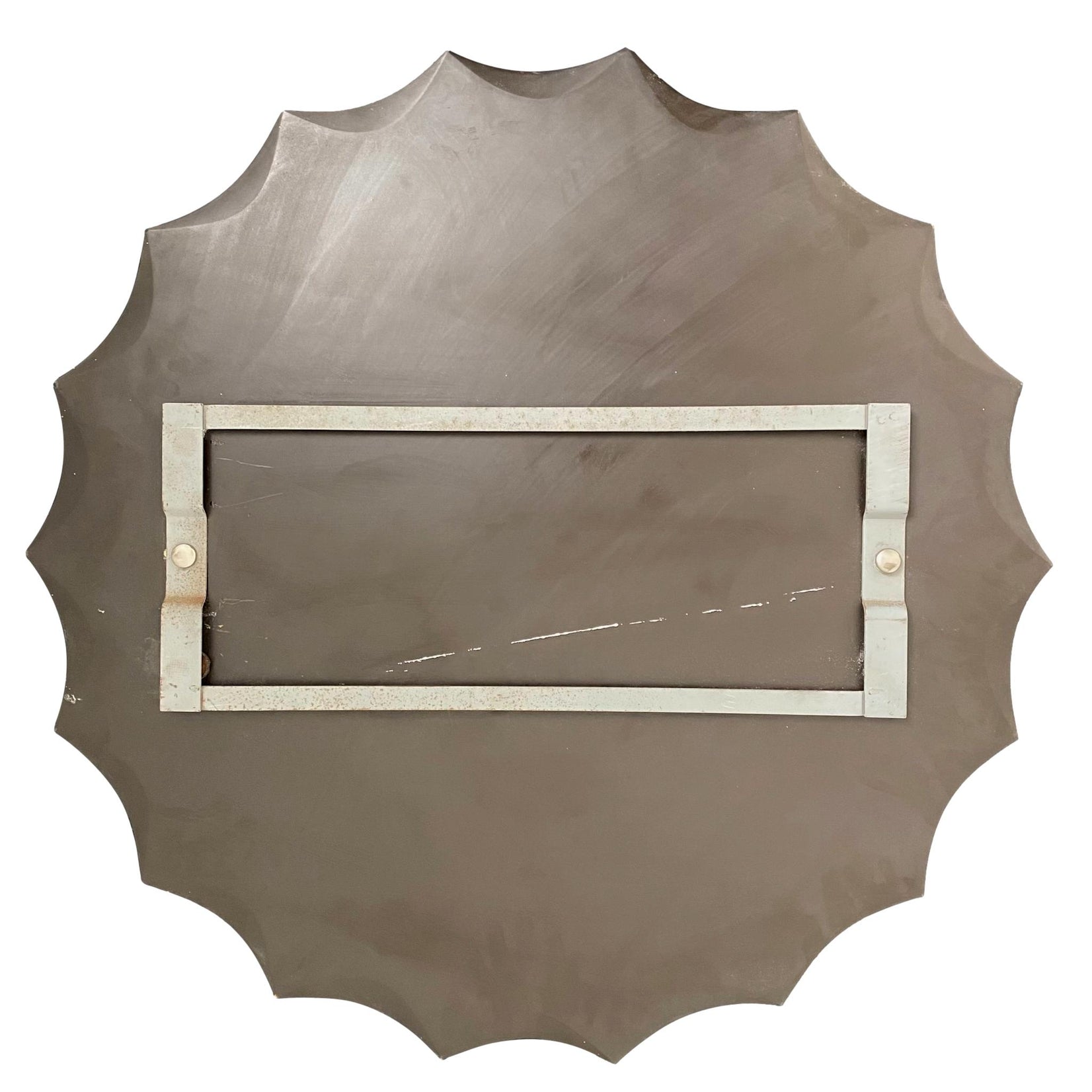 Turquoise Italian Scalloped Mirror