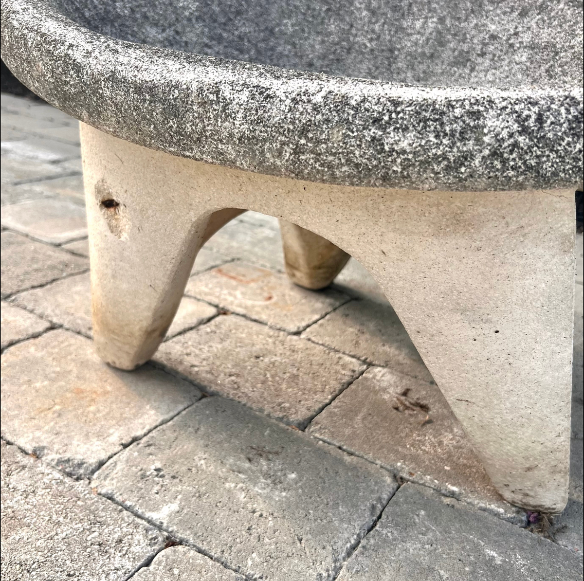 Pair of Sculptural Concrete Chairs