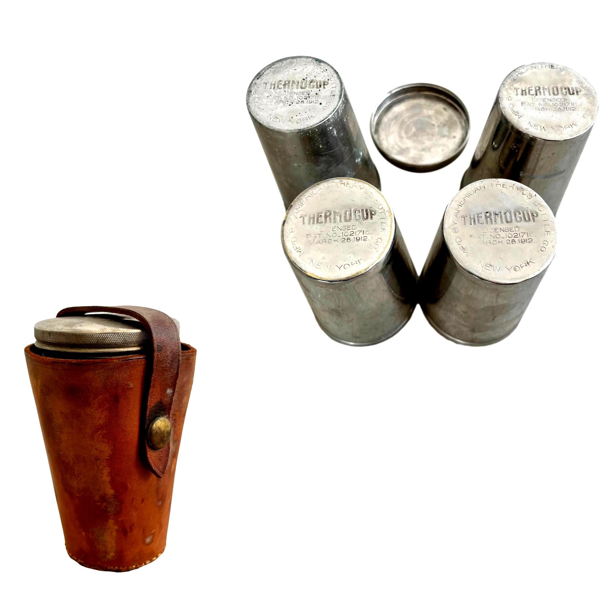 Vintage Thermos Cup Set, 1912 USA