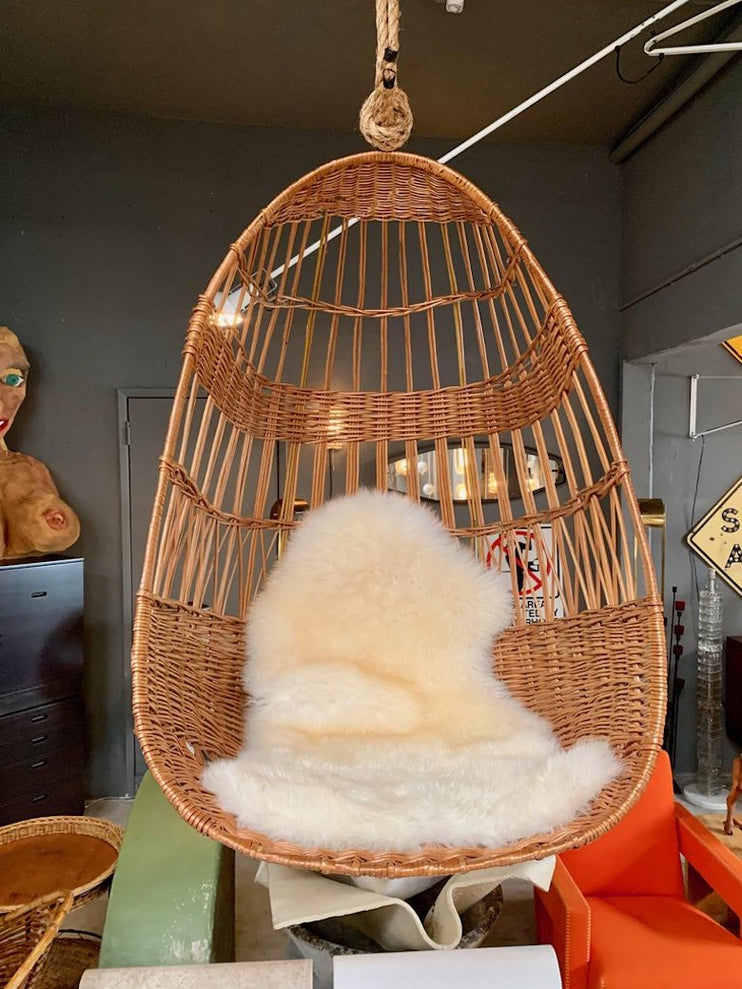 Rattan and Wicker Hanging Chair