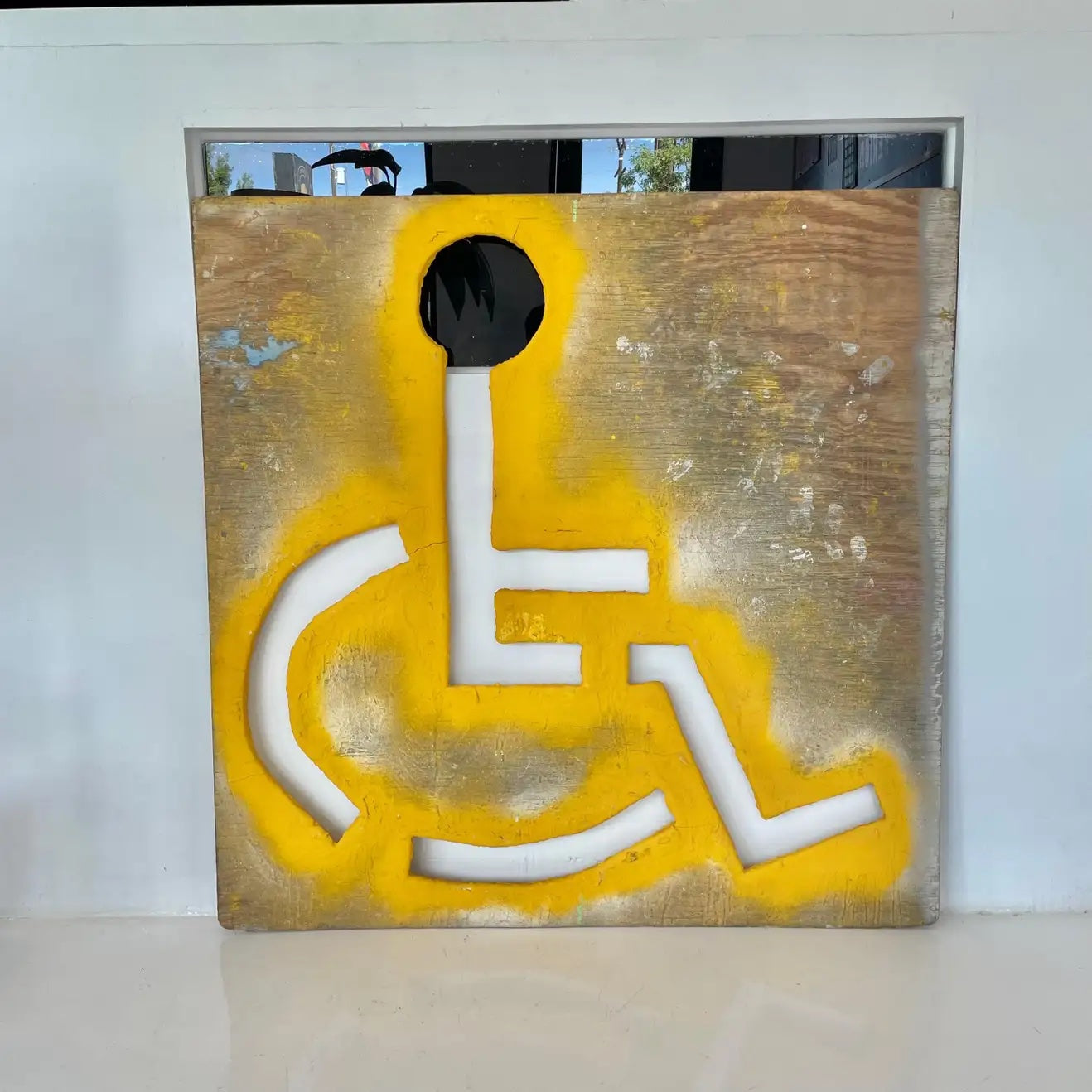 Vintage Yellow Handicap Stencil