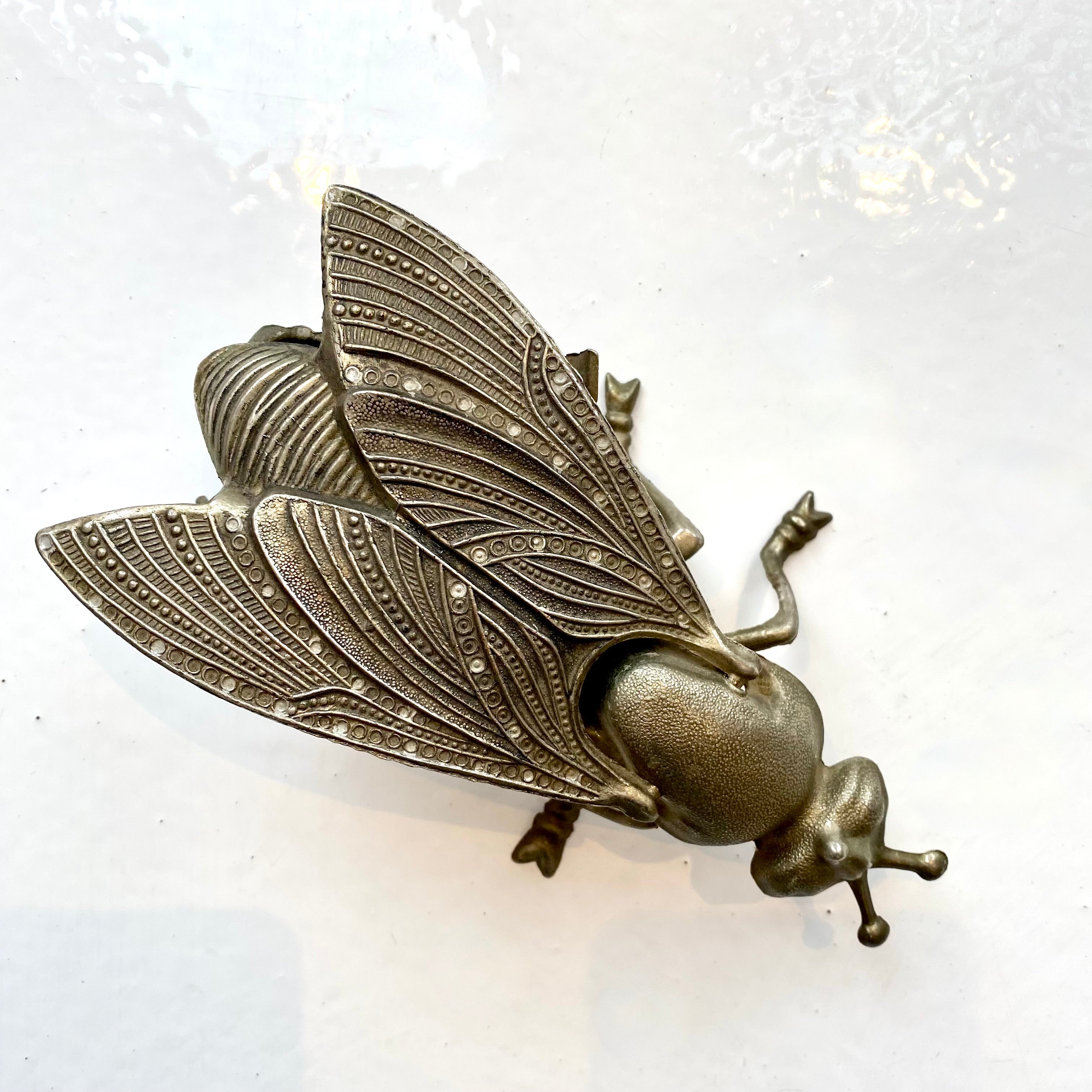 Vintage Metal Fly Ashtray