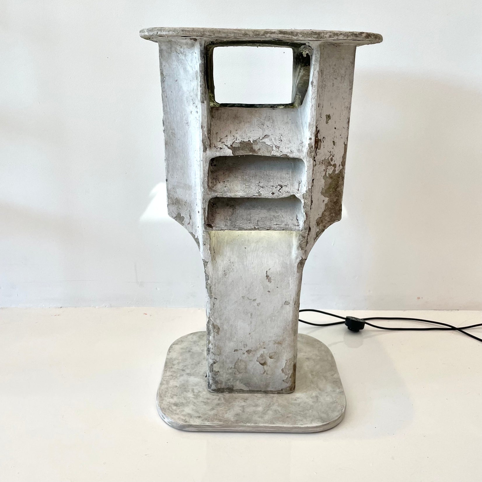 Willy Guhl Light Up Concrete Side Table, 1960s Switzerland