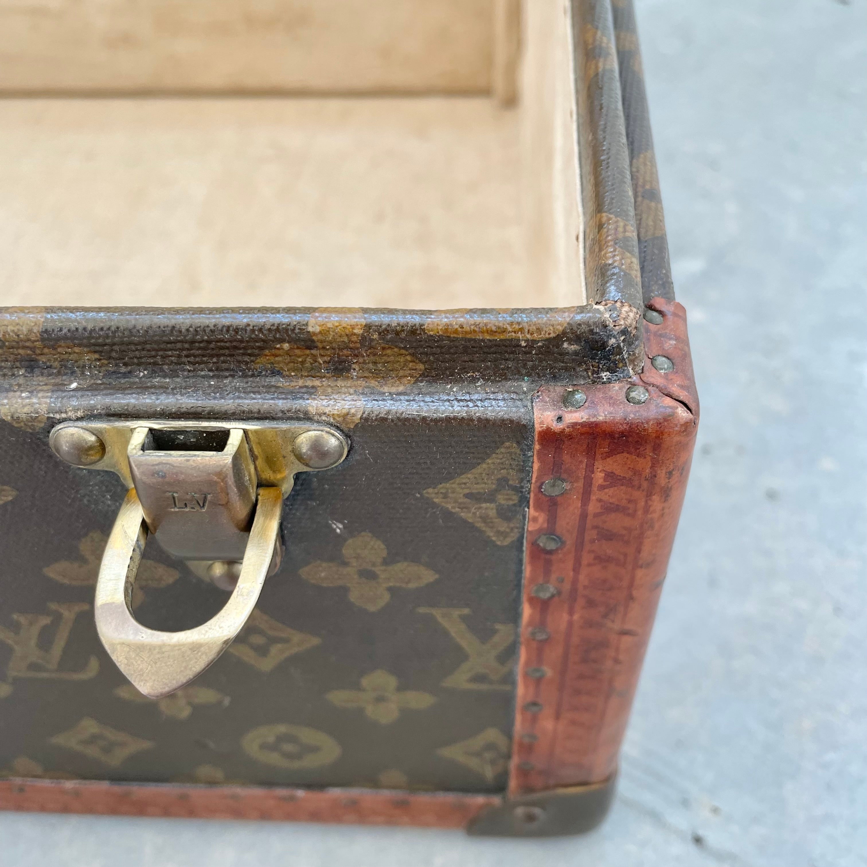 Louis Vuitton Monogram Canvas Cosmetic Case Trunk with Mirror