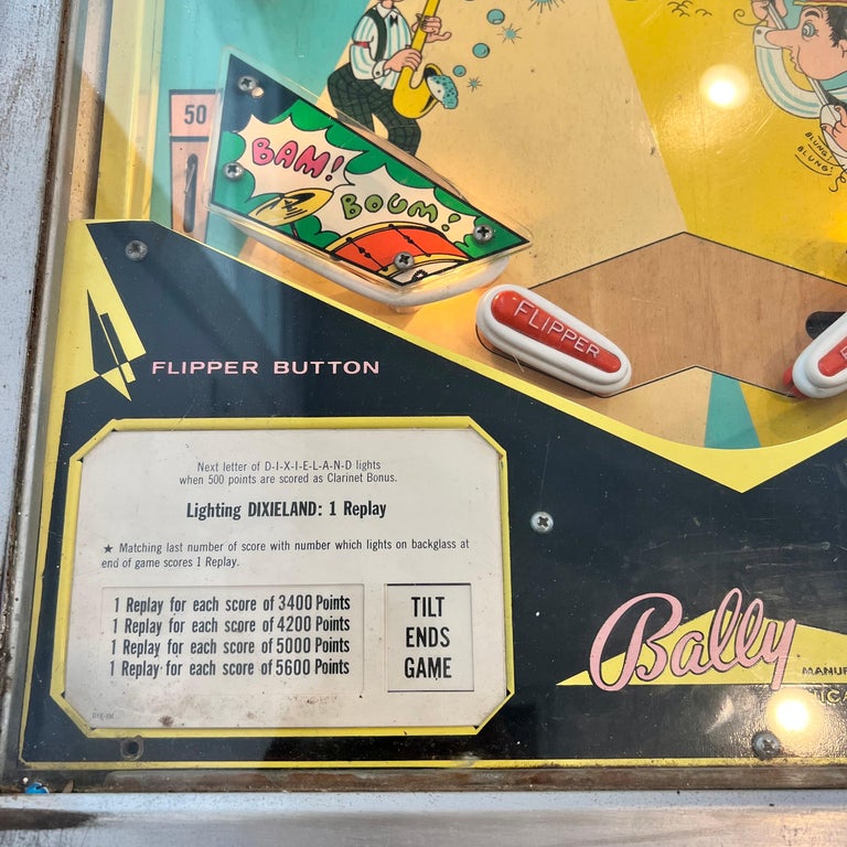 Bally's 'DIXIELAND' Pinball Arcade Game