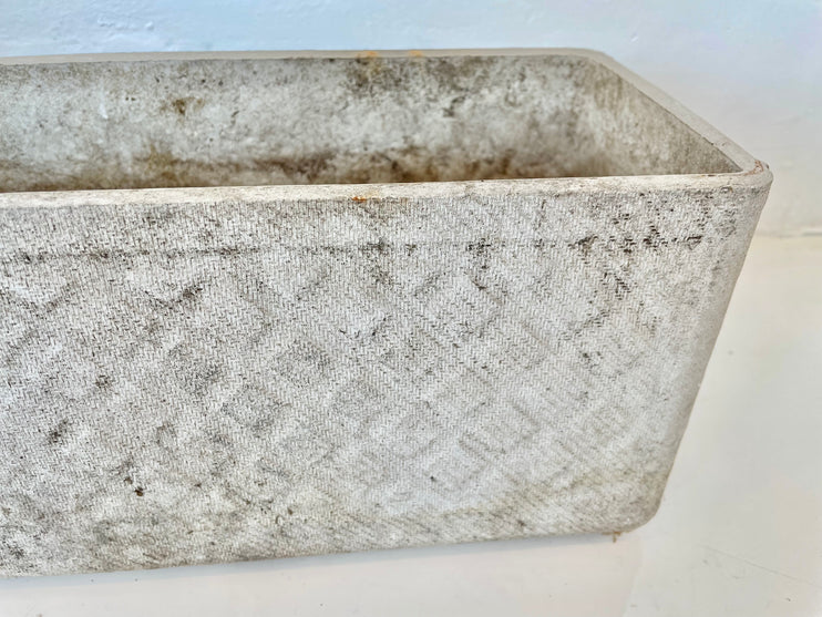Willy Guhl Quilted Concrete Trough Planter