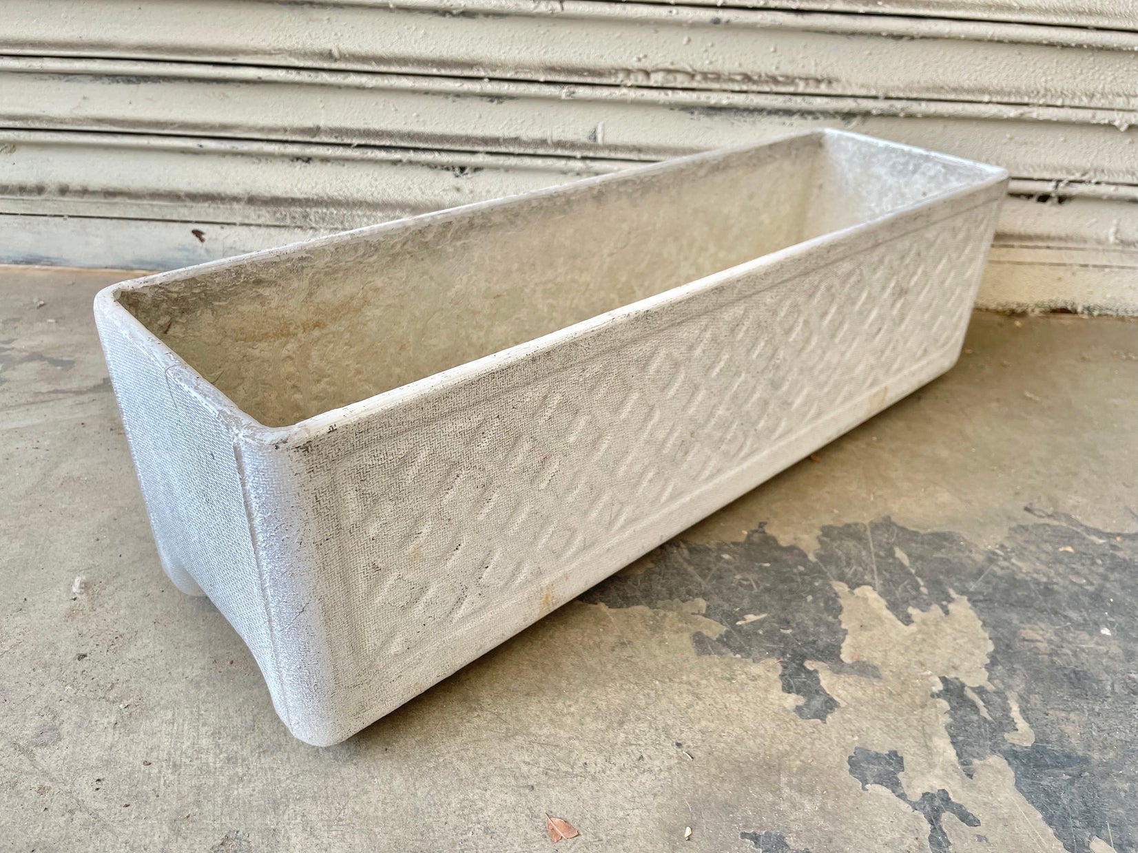 Willy Guhl 24" Quilted Concrete Trough Planter