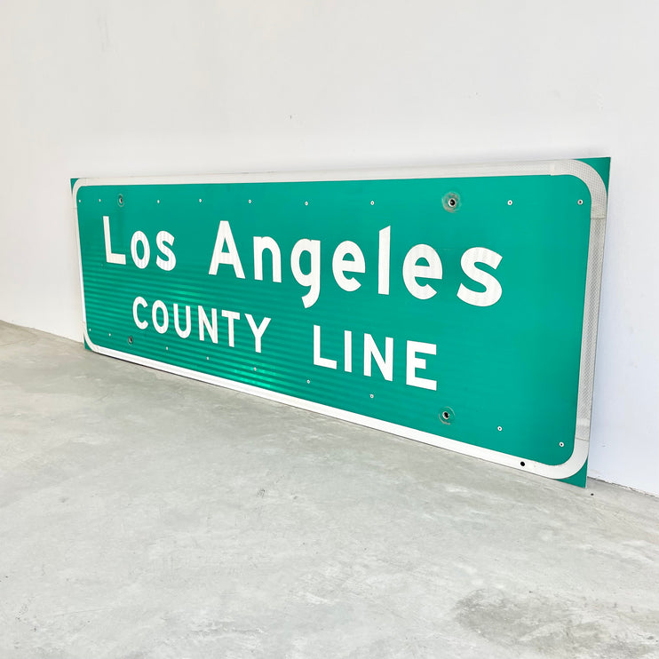 Los Angeles County Line Freeway Sign, 1990s USA